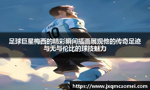足球巨星梅西的精彩瞬间插画展现他的传奇足迹与无与伦比的球技魅力